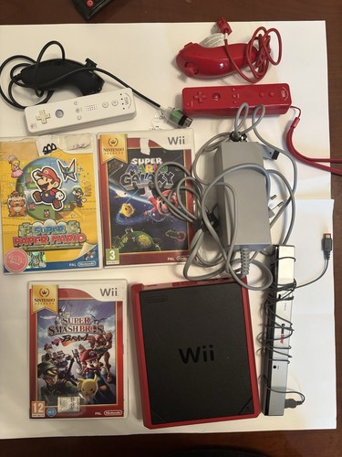 Wii mini con caricabetterie 2 - con, caricabetterie,