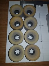 80'S - FASTER - YELLOW SOFT - N.08 RUOTE 57MM PER PATTINO QUAD