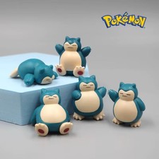5 Pcs Mini Snorlax Figures Set