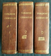 COMMEDIE SCELTE (Carlo Goldoni) Giovanni Silvestri 1825 Letteratura antichi