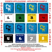 Adesivo teschio vampiro auto