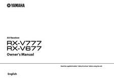 Yamaha v777 v677 - yamaha, rx-v777