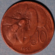 1921 Italia 10 Centesimi