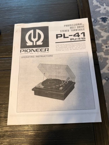 Pioneer giradischi - pl-41,