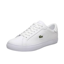 Lacoste Powercourt - Sneakers In Pelle Bianco - Uomo Scarpe Sneakers Casual