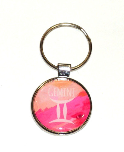 Gemini keychain zodiac sign - zodiac,