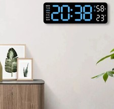 Orologio da parete digitale a led con data e temperatura display grande moderno