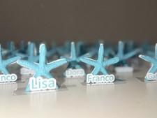 segnaposto comunione Matrimonio Cresima Compleanno Tema stella marina