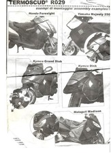 COPRIGAMBE / TERMOSCUD [TUCANO URBANO] - HONDA YAMAHA KYMCO- COD.R029