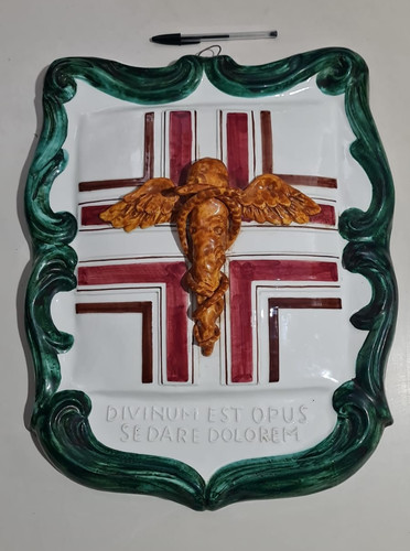 Insegna stemma ceramica - insegna,