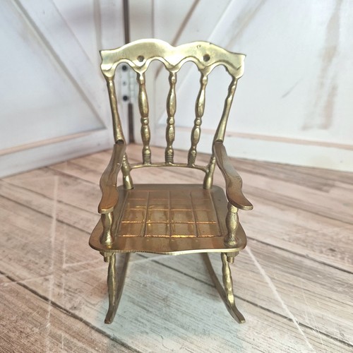 Sedia dondolo ottone - a,