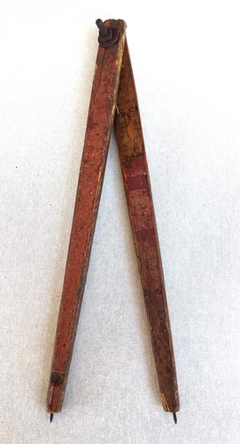 Antico compasso legno - antico,
