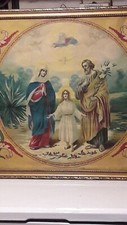 Antico Quadro Arte Sacra Su