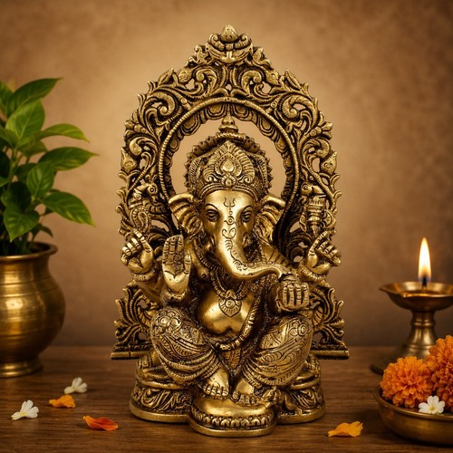 Statua ottone lord ganesha - in,