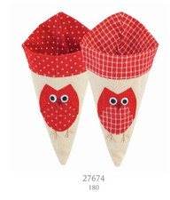 Cono Portaconfetti con gufo