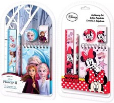Bambini Set di Penne 5tlg Minnie Frozen Materiale Scolastico Scuola Cancelleria