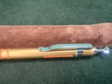 🔴  OSAMA penna sfera lacca Beverly e cromata pulsante a scatto scrive vintage