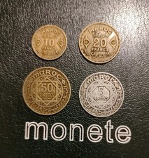 4 Monete MAROCCO -  FRANCHI del Protettorato Francese