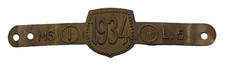 bollo Bicicletta 1934 Epoca