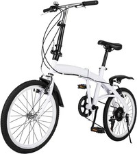 Bicicletta pieghevole da 20 pollici , colore bianco