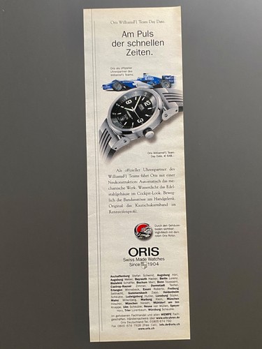 Oris williams team day date - oris,