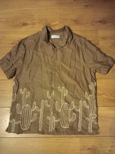 Camicia Uomo Marrone Manica
