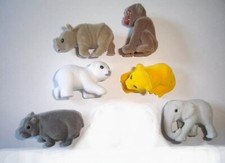 SET SORPRESA BAMBINI - NATOONS ANIMALI SELVATICI BAMBINI FIGURE IN FELTRO SENZA PANDA