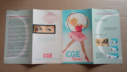 1959 cge milano televisori - cge,