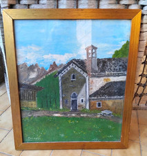 TUGNOLI/ OLIO SU TELA/CM.35X41/CON CORNICE 40X46/CON VETRO