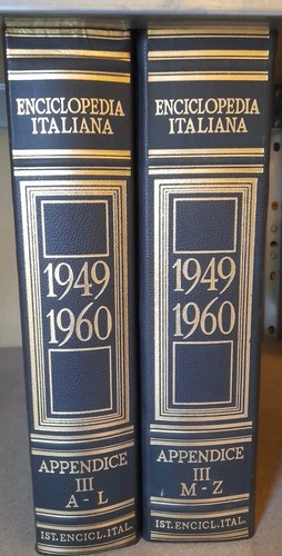 Enciclopedia italiana - enciclopedia,