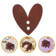 100 Pcs Bottoni in Legno A