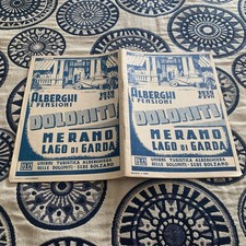 LAGO DI GARDA MERANO Dolomiti - Reiseprospekt 1939 ALBERGHI PENSIONI - brochure