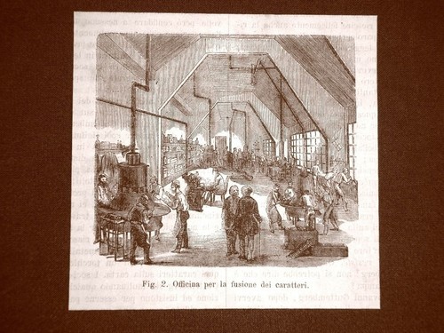 Incisione del 1875 gli albori - del,