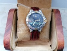 zenith  defy orologio cronografo uomo usato acciaio pelle  quarzo