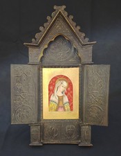 Altarino in legno e cuoio di