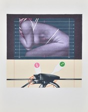 Sergio Sarri "Schermo di analisi e attrezzo" fotolitografia