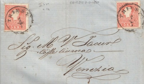 T123 trieste lettera del - t123, -trieste