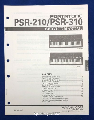 Manuale servizio tastiera - manuale,