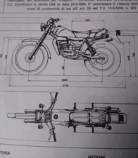 Moto SWM 315 GTS RACING SCHEDA Omologazione ORIGINALE 1980 DIAGRAM SPECS 