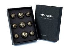 set 9 bottoni in metallo - serie VIOLA1956 - 002 MARINA MILITARE