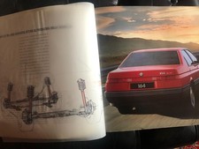 NATALE IDEA REGALO Alfa Romeo 164 DEPLIANT ORIGINALE DELL'EPOCA