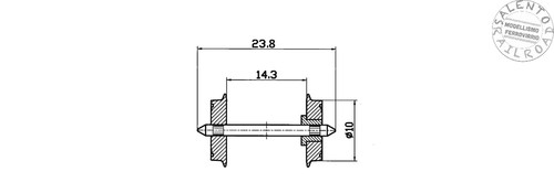 Ricambi roco 40180 - 2, assi