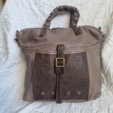 Borsa Nicoli in pelle tortora