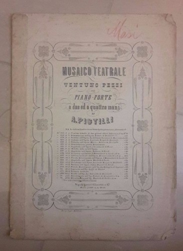 Spartito musicale musaico - spartito,