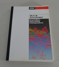 Lista Parti di Ricambio/Catalogo Ricambi Schaeff Escavatore Ragno Hs 41 M