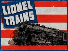 LIONEL TRAINS PATRIOTIC FLAG