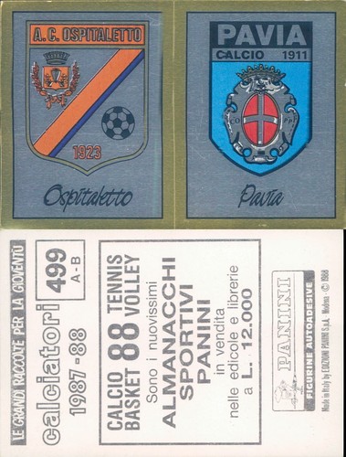 Calciatori panini 1987 - panini, 1987/88*