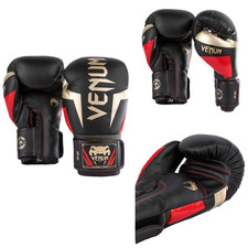 GUANTONI DA BOXE VENUM ELITE - NERO/ORO/ROSSO varie oz