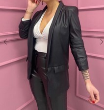 giacca similpelle donna