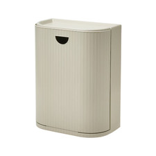 IKEA GÅRDSBUTIK Pattumiera in Plastica con Coperchio Raccolta Rifiuti a Parete Grigio-Beige, 21 L